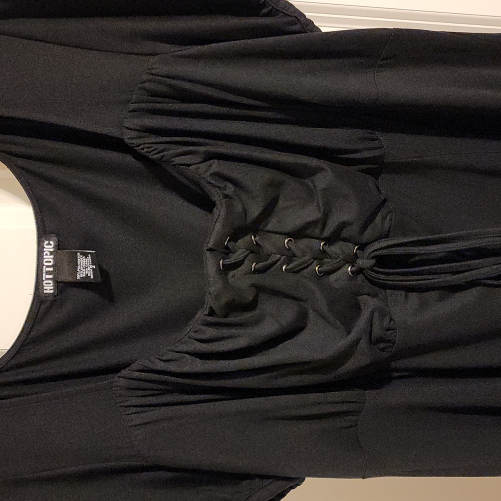 Hot Topic Goth Lace-Up Black Dress 2x 18w 20w 22w